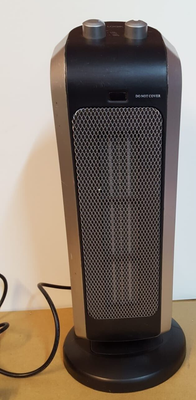 Logik L20CTH17 Portable Hot u0026amp; Cool Ceramic Tower Heater - Black u0026amp;  Silver code: 6 | eBay