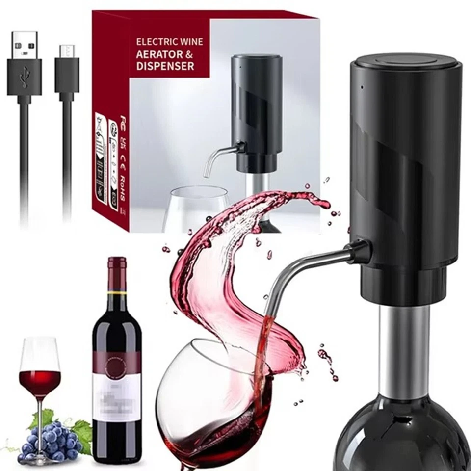 Electric Wine Dispenser Aerator Opener Automatic Wine Decanter Pourer Wine Tool - Image 3 of 4