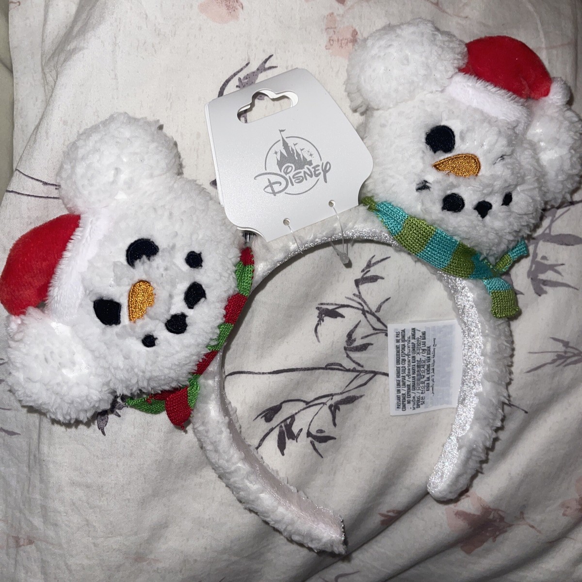 Disney Mickey Mouse Snowman Christmas Holiday Ears Headband  display picture 1