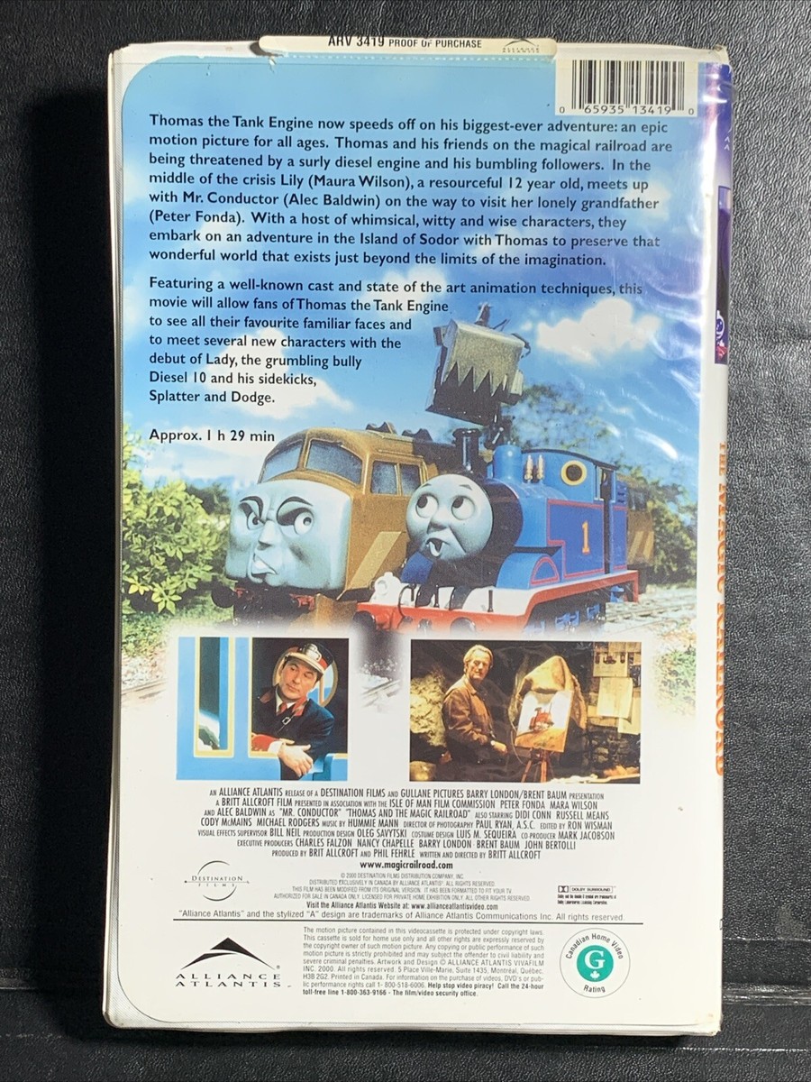 Thomas And The Magic Railroad (VHS, Canadian Import) | eBay