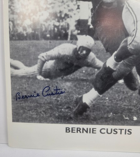 Bernie Custis Signed Photo 8.5 x 11 First Pro Black Quarterback CFL NFL Rare - Picture 5 of 6