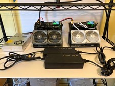 2 - Bitaxe Nerdoctaxe 9.6Th/s 160W + 600 watt Meanwell Power Supply