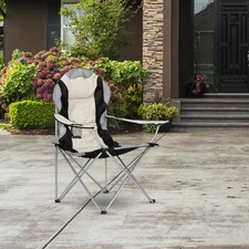 Medium Portable Camping Fishing Chair Outdoor Folding Chair w/ Cup Holder, Bag