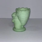 Fenton Glass Rabbit Egg Cup In Jadeite Green Vintage Collectible Easter