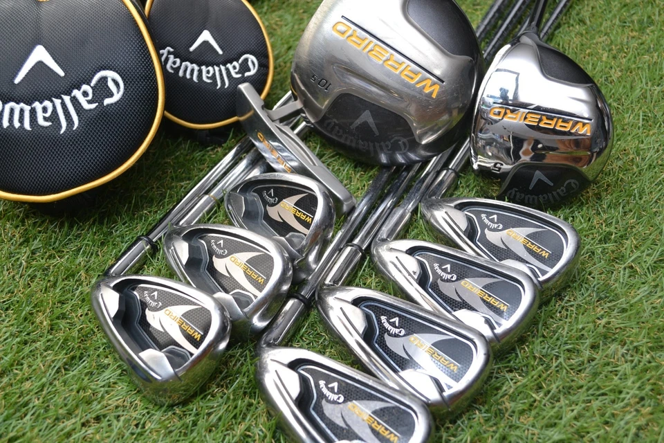 Callaway Warbird Schläger Set 1W 3W 5W 5-9i Pw Sw PT 10-teilig Graphit & Stahl S & UNI