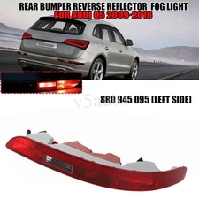 Left Side Rear Bumper Reflector Light w/ Bulbs for 2009-2016 Audi Q5 8R0945095