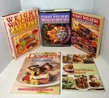 Vintage Weight Watchers Cookbook Lot 80s 90s Homestyle Recipes Desserts 