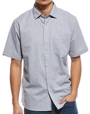 Tommy Bahama Short Sleeve Seersucker NOVA WAVE Seersucker Camp Shirt