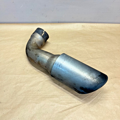 2010-15 AUDI Q7 REAR LEFT ROUND CHROME EXHAUST MUFFLER PIPE TIPS
