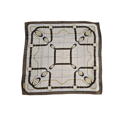 Cartier 90s Must De Cartier Silk Equestrian Scarf