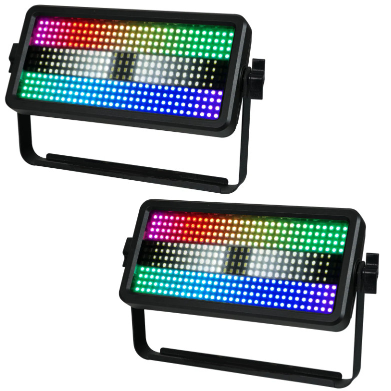 Pair - CFX Blazer Impact 384 Strobe DMX LED Flood