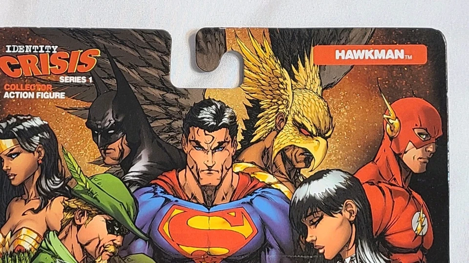 Figura Hawkman Identity Crisis Serie 1 DC Direct Nueva 2006 Nueva en Caja Foto 4 de 4