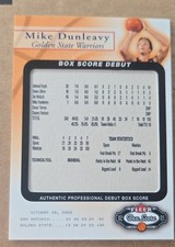 2002-03 Fleer Box Score - Box Score Debut Mike Dunleavy Jr. #10 BSD /2002 (RC)