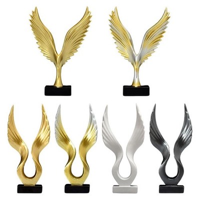 Eagle/Angel Wing Statue Figurine Sculpture Resin Craft Collectible Feng Shui