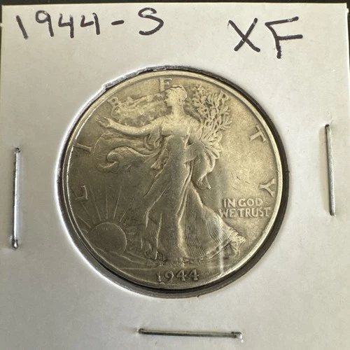1944-S Walking Liberty Silver Half Dollar - XF Details