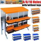 Chicken Nesting Box Hen Laying Nest Boxes 6/8/10 Hole Roll Away Egg Collection