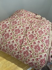 Vtg Lauren Ralph Lauren Queen/full Comforter Langham Briarleigh Red Beige Floral
