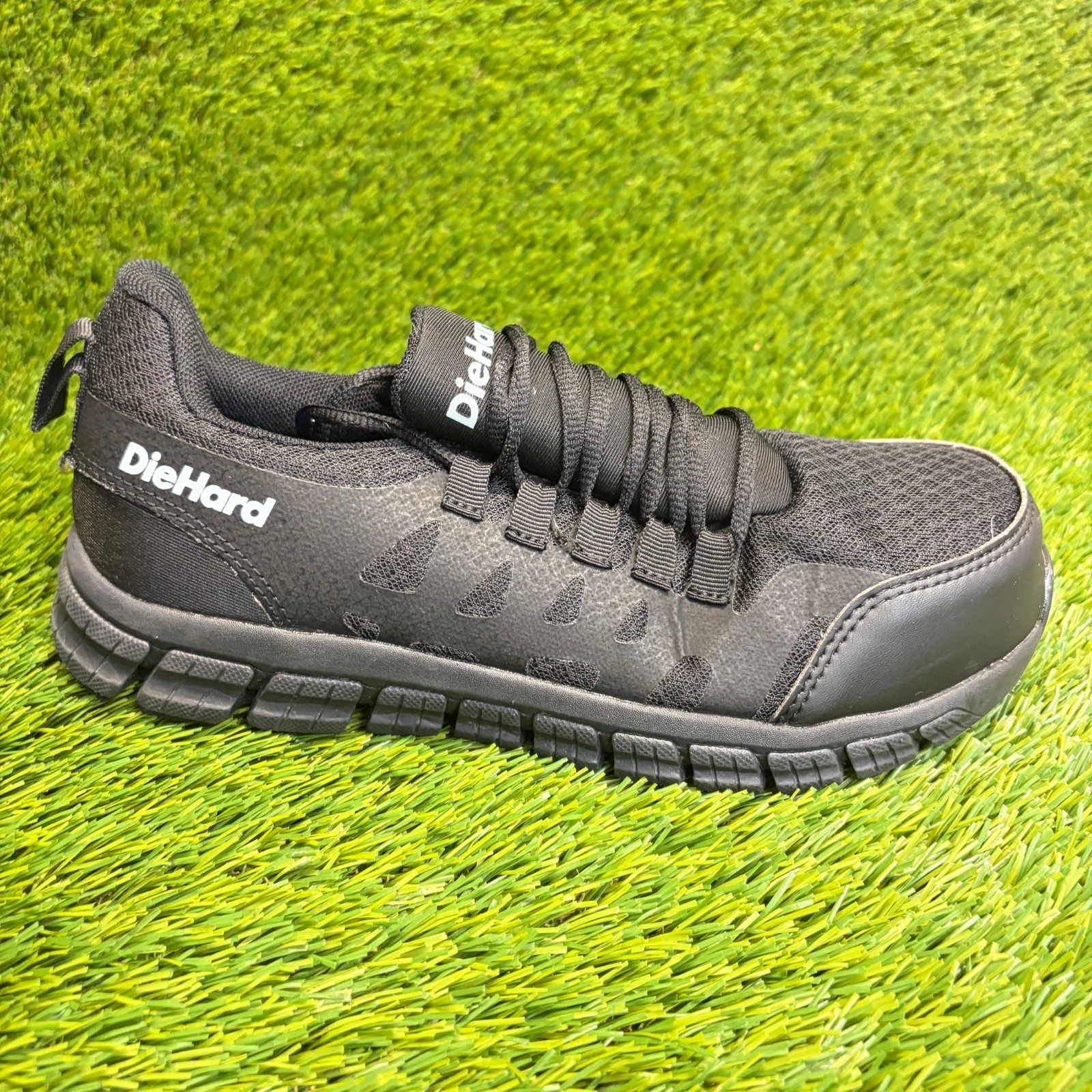DieHard Bonneville Mens Size 6.5 Black White Composite Toe Safety Work Shoes