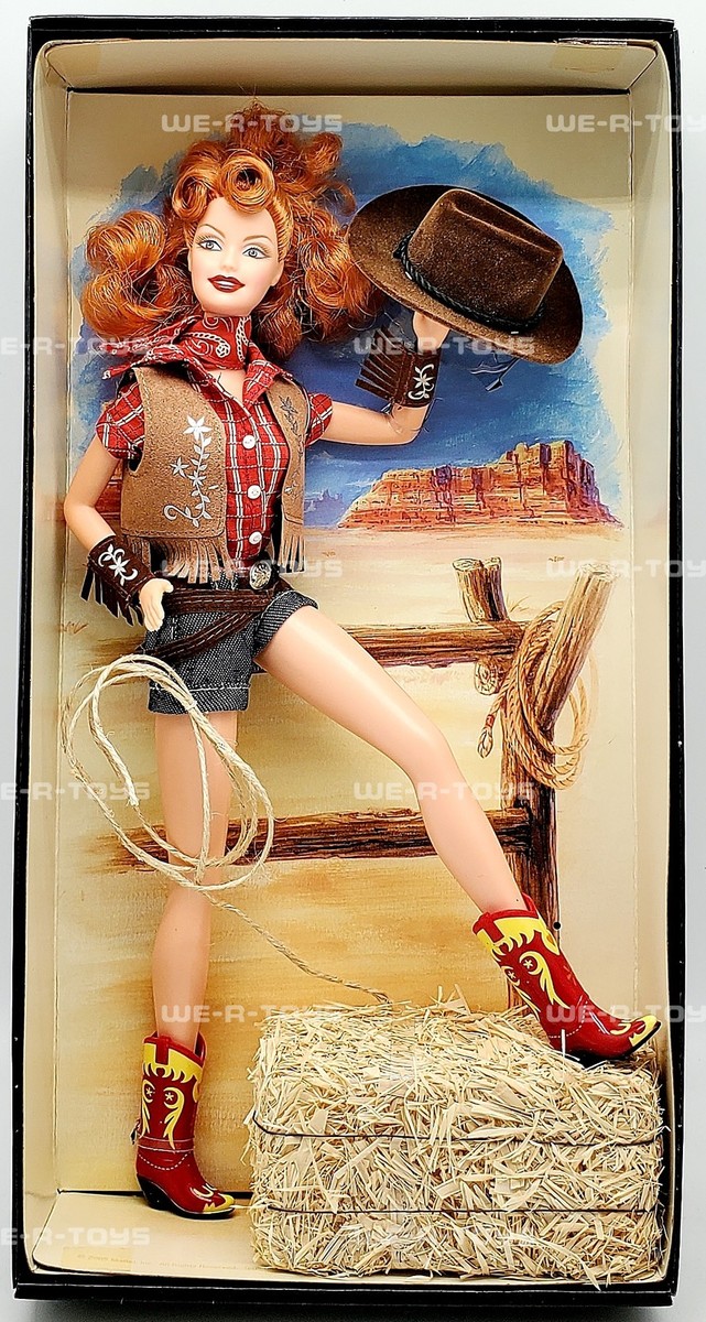 Way Out West Barbie Doll Pin-Up Girls Collection Redhead