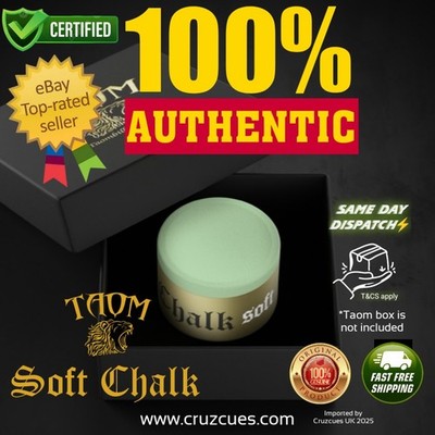 * GARANTIERT AUTHENTISCHE TAOM SOFT Kreide * Made in Finland x 1 Stück Snooker/Pool