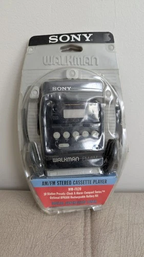 Vintage Sony Walkman AM/FM Stereo Cassette Player With Headphones WM-FX20 SEALED