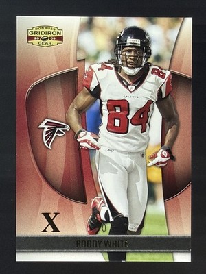 Roddy White 84/100 Gold X'S Jersey Number Match 2009 Donruss Gridiron Gear
