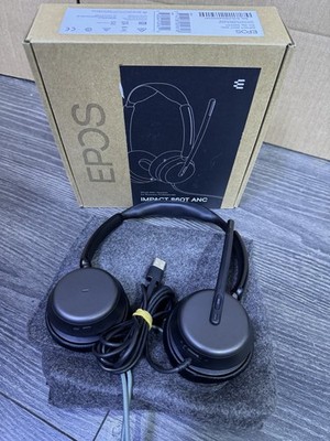 EPOS IMPACT 860 ANC doppelseitiges kabelgebundenes Headset mit aktiver Geräuschunterdrückung,