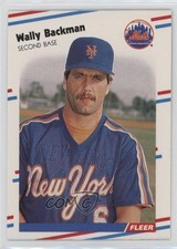 1988 Fleer Wally Backman #128 0kz8