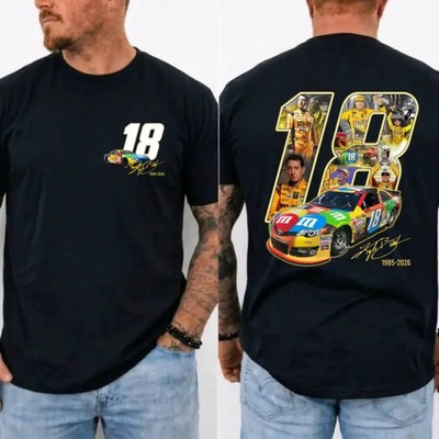 Kyle Busch 18 Tribute Shirt, NASCAR Legend Memorial Tee, RIP Rowdy 1985-2026