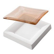 6.3"SQ. Deep 0.9" Bullseye Plate Mold Glass Fusing