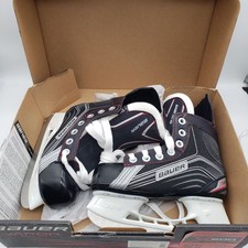 Bauer Vapor X200 Youth Ice Hockey Skates Black Size Y12R US Tuuk Soakers NEW