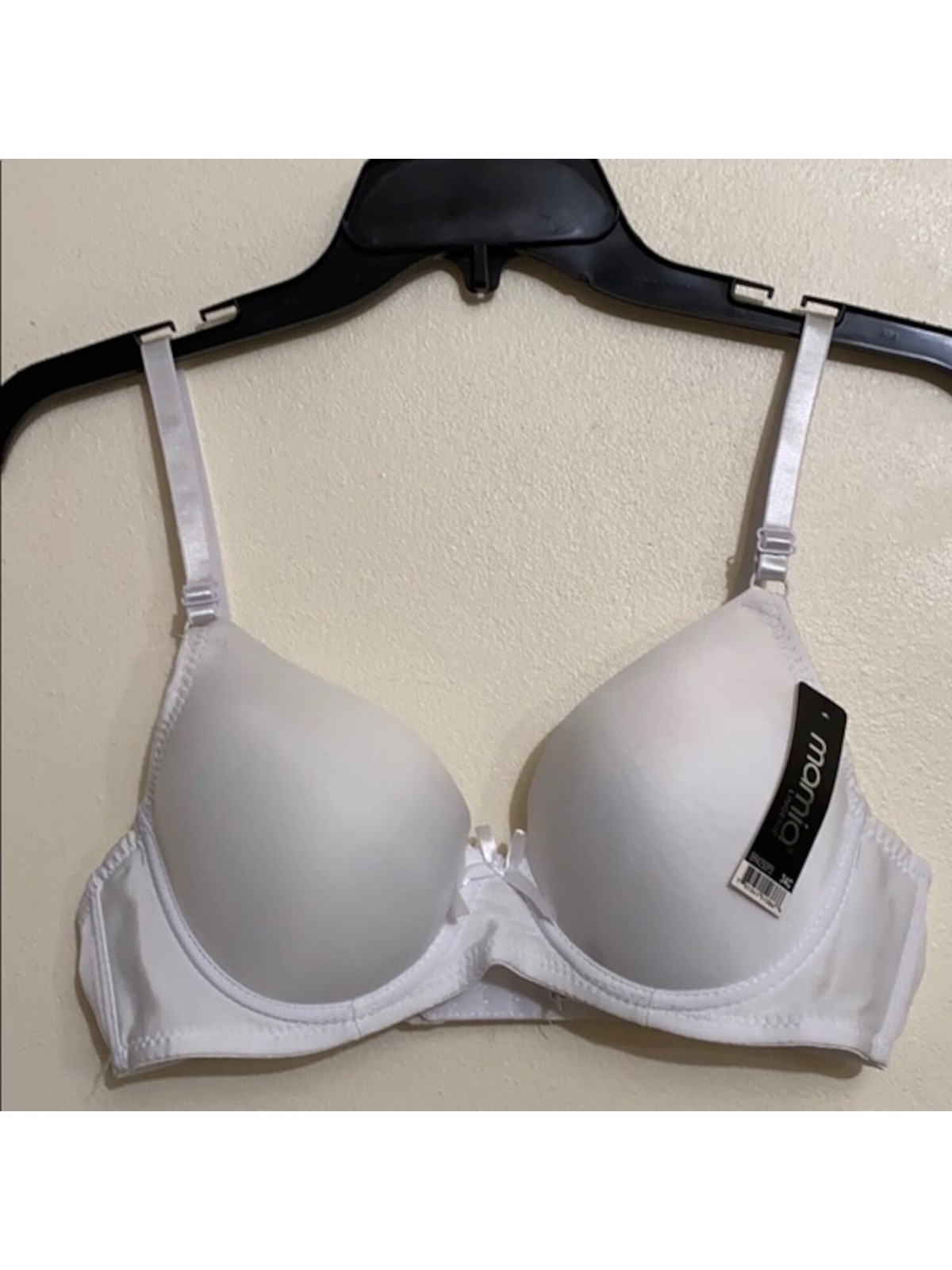 MAMIA Intimates White Adjustable Strap Full Coverage Bra Size: 40C