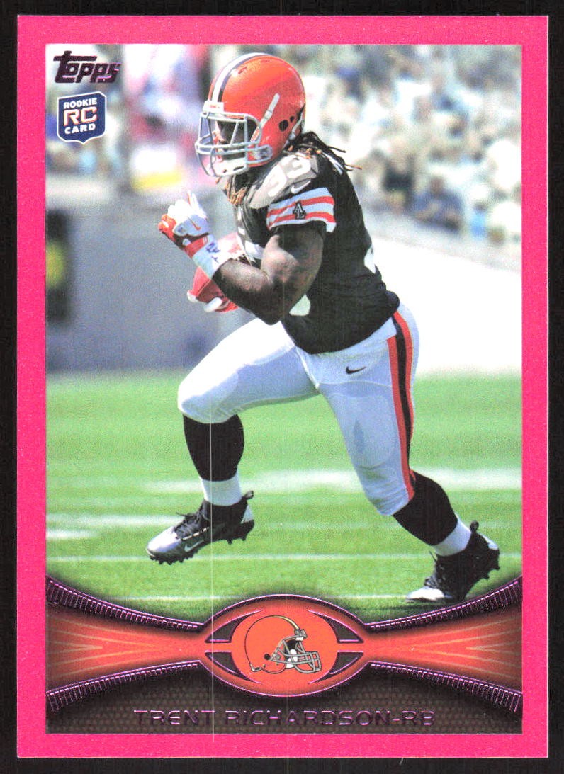 Trent Richardson Topps Chrome #23 Pink Refractor