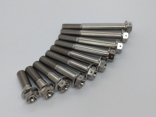 Pit bike engine case drilled Titanium bolts hex head flange Ti race spec prolite - Picture 2 of 31