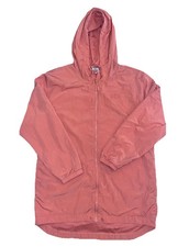 Victoria  s Secret PINK Hooded Full Zip Windbreaker Jacket Pink Peach Sz M / L