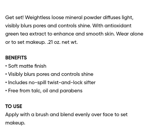 Avon fmg Match Dust Finishing Powder Invisible .21oz Matte Finish Talc Free - Picture 2 of 2