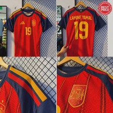 SO HOT!! NWT Spain Lamine Yamal #19 2026 Home...