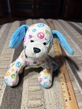 GANZ Webkinz Peace Puppy Plush Stuffed Animal No Code Retired 2006 HM004 Toy