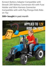 Peg-Perego Battery Upgrade Kit Convert 12V Lead Acid to 18V/20V Lithium Battery