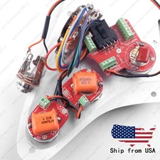 Solderless Custom Dual Tone Wiring Harness Treble Bleed Circuit Brass Pot For ST