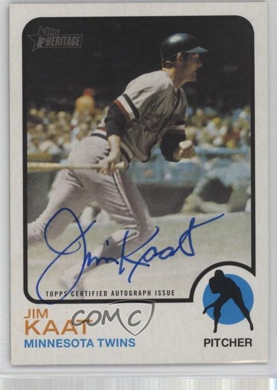 2022 Topps Heritage Real One Auto Jim Kaat #ROA-JK Auto HOF 0z2r