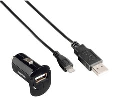Hama Auto Caricatore USB Picco Caricatore Cavo 12V Carica - Adattatore Cellulare