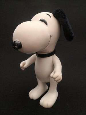 Vintage Snoopy Figur Peanuts Determined Production Korea Vinyl Plüsch 70er/80er