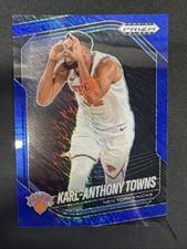 Karl-Anthony Towns 2024-25 Panini Prizm Black Blue Shimmer 25/35
