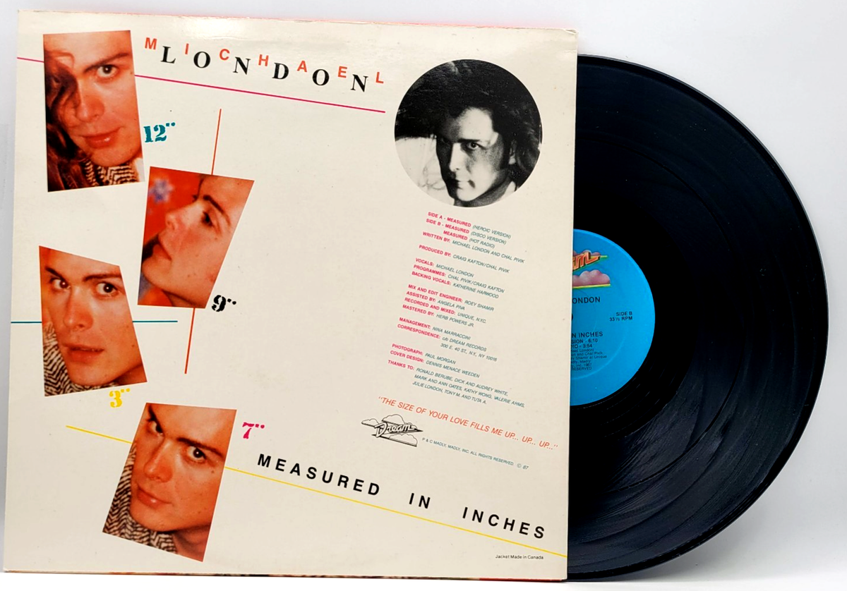 ☆激レア☆MICHAEL LONDON / MEASURED IN INCHES MICHAEL LONDON - MEASURED IN INCHES - SINGLE LP RECORD DREAM 1987