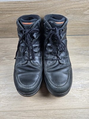 Ecco Boots Mens Size 12 (46) Black Gore-Tex Track Leather Hiking Ankle