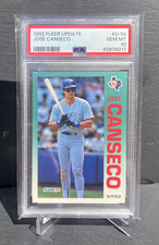 1992 Fleer Update Jose Canseco U-59 PSA 10 Gem Mint