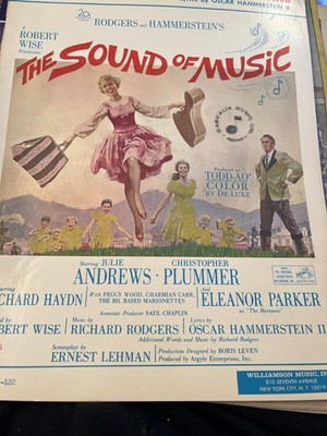Sound of Music, Vocal Selections. Sheet Music..16 Going on 17; Do Re Mi; Ede...