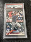 2018 Ronald Acuna Jr. Topps Update At Bat In Blue Jersey Rookie RC #US250 PSA 10