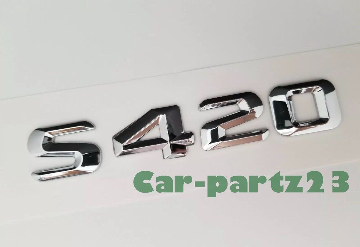 S420 Mercedes Rear Trunk Emblems Logo Badge Letter Number | eBay